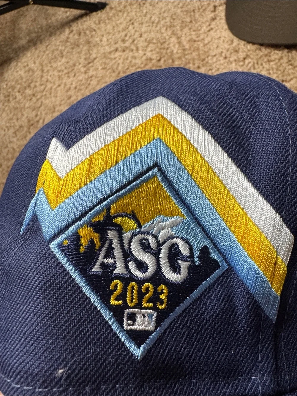 Tampa Bay Navy Baseball Cap with Light Blue Star Accent